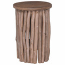 Taburet Naturfarvet 30 x 30 x 45 cm Massiv Teaktræ