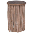Taburet Naturfarvet 30 x 30 x 45 cm Massiv Teaktræ