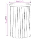 Taburet Naturfarvet 30 x 30 x 45 cm Massiv Teaktræ