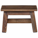 Taburet Naturfarvet 30 x 20 x 20 cm Mahogni Træ
