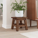 Taburet Naturfarvet 26 x 26 x 26 cm Mahogni Træ