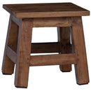 Taburet Naturfarvet 26 x 26 x 26 cm Mahogni Træ