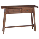 Bord med skuffe Brun 110 x 30 x 79 cm Massiv Mahogni