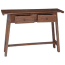 Bord med skuffe Brun 110 x 30 x 79 cm Massiv Mahogni
