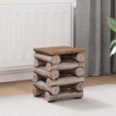 Taburet Naturfarvet 30 x 30 x 38 cm Massiv Teaktræ