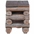 Taburet Naturfarvet 30 x 30 x 38 cm Massiv Teaktræ