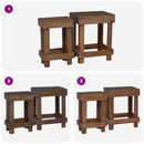 Planteholder 2 pcs Brun 70 x 11 x 27 cm Mahogni Træ