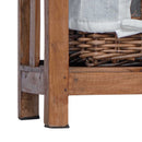 Sidebord Brun 38 x 28 x 72 cm Massivt mahognitræ