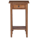 Planteholder med skuffe Brun 34 x 25 x 52 cm Mahogni Træ