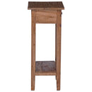 Planteholder med skuffe Brun 34 x 25 x 52 cm Mahogni Træ