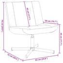 Drejestol Beige 63 x 75 x 76 cm Fårskind