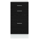 Køkken base kabinet Sort eg 40 x 46 x 81,5 cm Konstrueret træ