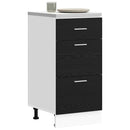 Køkken base kabinet Sort eg 40 x 46 x 81,5 cm Konstrueret træ