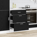 Køkken base kabinet Sort eg 60 x 46 x 81,5 cm Konstrueret træ