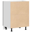 Køkken base kabinet Sort eg 60 x 46 x 81,5 cm Konstrueret træ