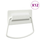 Skab Håndtag 12 pcs Hvid 85 x 45 mm Metal