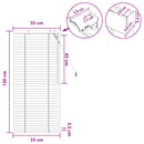 Persienner Eg Look 55 x 130 cm 35 mm Massivt Paulownia Træ
