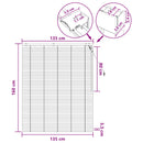 Persienner Hvid 135 x 160 cm 35 mm Massivt Paulownia Træ