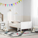 Sengestel med udtrækkelig madras Hvid 80 x 200 cm