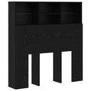 Hovedgærde Skab Sort eg 100 x 19 x 103,5 cm Konstrueret træ