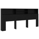 Hovedgærde Skab Sort eg 220 x 19 x 101,5 cm Konstrueret træ