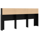 Hovedgærde Skab Sort eg 220 x 19 x 101,5 cm Konstrueret træ