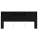 Hovedgærde Skab Sort eg 220 x 19 x 101,5 cm Konstrueret træ