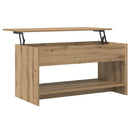 Sofabord Artisan Egetræ 80 x 50,5 x 41,5 cm Konstrueret træ