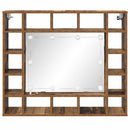 Spejlskab Gammelt træ 91 x 15 x 76,5 cm Konstrueret træ