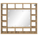 Spejlskab Artisan Egetræ 91 x 15 x 76,5 cm Konstrueret træ