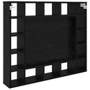 Spejlskab med hylde Sort eg 91 x 15 x 76,5 cm Konstrueret træ