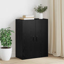 Vægskab Vægmonteret Sort eg 69,5 x 34 x 90 cm Konstrueret træ