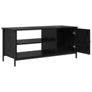 TV-skab Sort eg 100 x 40 x 45 cm Konstrueret træ