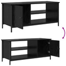 TV-skab Sort eg 100 x 40 x 45 cm Konstrueret træ