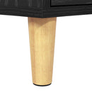 TV-skab med skuffe Sort eg 150 x 30 x 45 cm Konstrueret træ