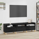 TV-skab med skuffe Sort eg 150 x 30 x 45 cm Konstrueret træ