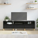 TV-skab med skuffe Sort eg 150 x 30 x 45 cm Konstrueret træ