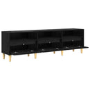 TV-skab med skuffe Sort eg 150 x 30 x 45 cm Konstrueret træ