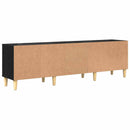 TV-skab med skuffe Sort eg 150 x 30 x 45 cm Konstrueret træ