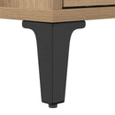 TV-skab Artisan Egetræ 150 x 30 x 45 cm Ingeniørt træ og jern