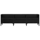 TV-skab Sort eg 150 x 30 x 45 cm Ingeniørt træ og jern