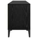 TV-skab Sort eg 150 x 30 x 45 cm Ingeniørt træ og jern