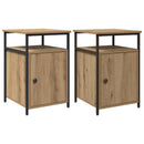 Natskab med skuffe 2 pcs artisan eg Konstrueret træ