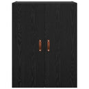 Vægskab Vægmonteret Sort eg 69,5 x 34 x 90 cm Konstrueret træ