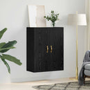 Vægskab Vægmonteret Sort eg 69,5 x 34 x 90 cm Konstrueret træ