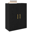 Vægskab Sort eg 69,5 x 34 x 90 cm Konstrueret træ