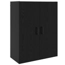 Vægskab Vægmonteret Sort eg 69,5 x 34 x 90 cm Konstrueret træ