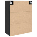 Vægskab Sort eg 69,5 x 34 x 90 cm Konstrueret træ