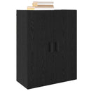 Vægskab Sort eg 69,5 x 34 x 90 cm Konstrueret træ