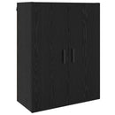 Vægskab Sort eg 69,5 x 34 x 90 cm Konstrueret træ